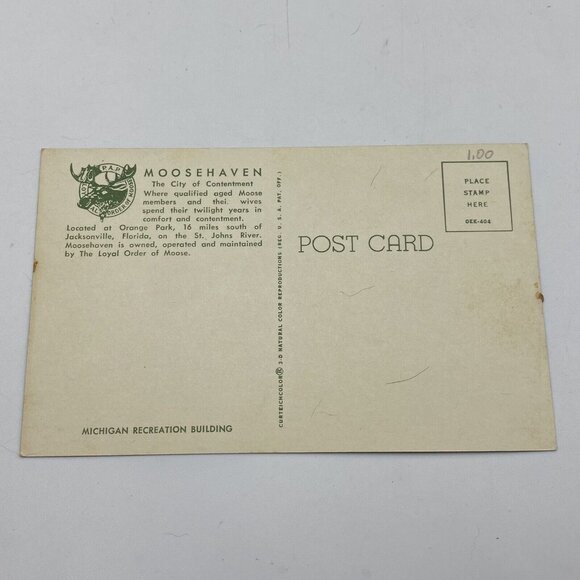 Vtg Postcard Moosehaven Lot Of 2 Orange Park Jacksonville FL Loyal Order Moose - Picture 8 of 14